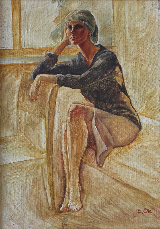 Женский портрет, 1983. Евгений Окиншевич