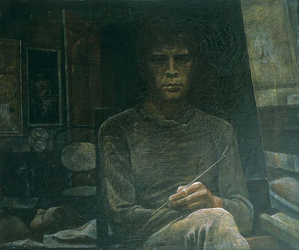 Зеркало.Автопортрет, 1985. Евгений Окиншевич