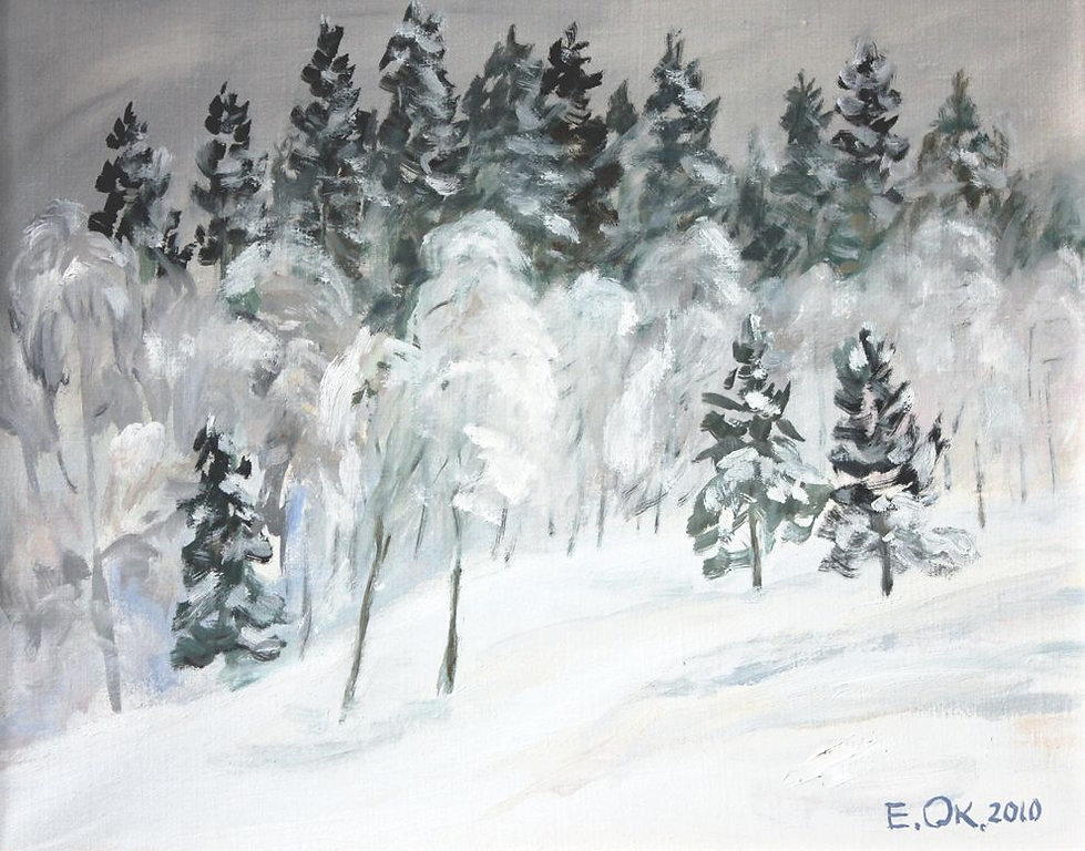 Зимняя опушка, 2010. Евгений Окиншевич