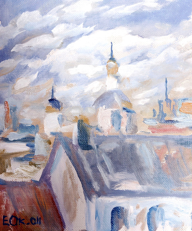 Крыши на Неглинке, 2011. Евгений Окиншевич