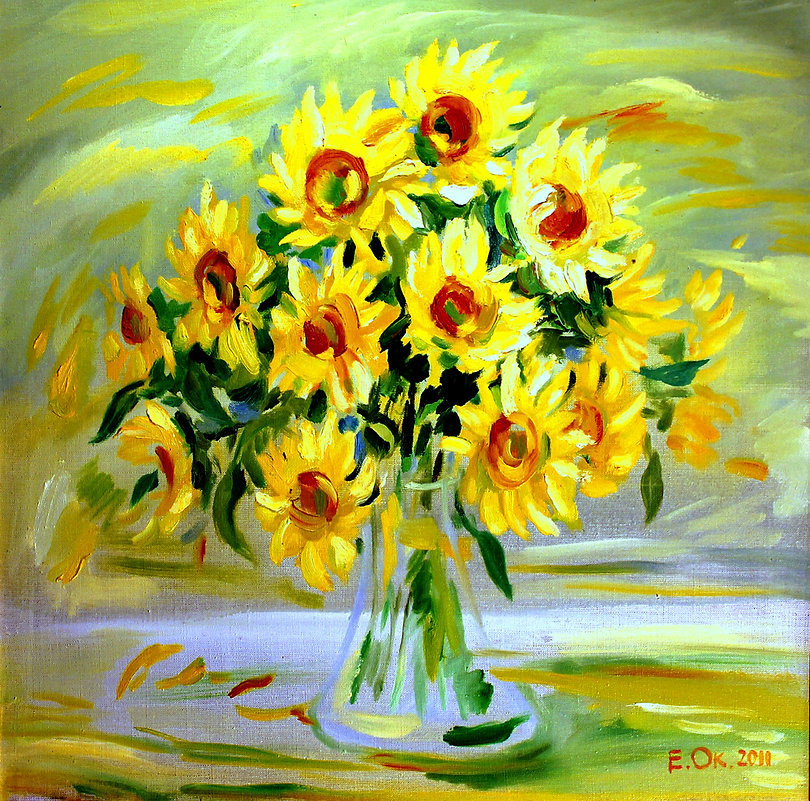 Подсолнухи, 2011. Евгений Окиншевич